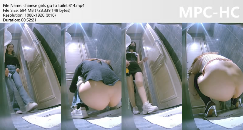 chinese girls go to toilet.814